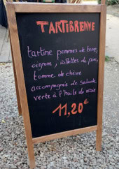 Menu restauration de la Maison du Parc - Exemple de menu