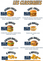 Menu Jub's Burger - Les classiques