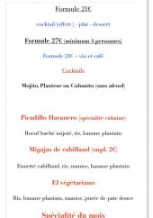 Menu Papaye et Chocolat - Les formules 