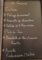 Menu Le Vers Nous - Exemple de menu