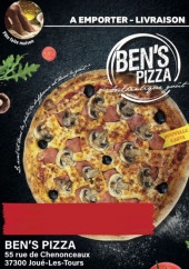 Menu Ben's Pizza - Carte et menu Ben's Pizza, 
Joue les Tours