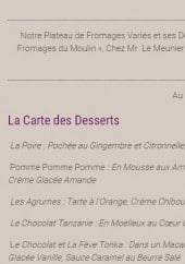 Menu Restaurant de la Liodière - Les formules gourmandes du restaurant (suite)