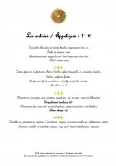 Menu Le Clos d'amboise - Entrées