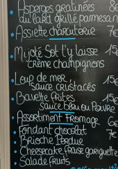 Menu Côté Jardin - Le menu