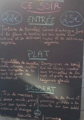 Menu Au clair de Lune - Extrait de menu
