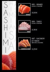 Menu Ayako Sushi - Les Sashimis
