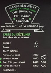 Menu Cafet' Ensag - Les formules et déjeuner