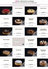 Menu Epicuria - Les pâtisseries à partager