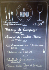 Menu La Cantina D'Anna - Exemple de menu