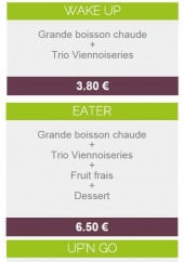 Menu Culture food - Matinal 