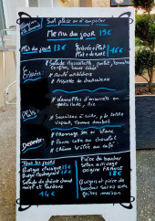 Menu Le Petit Côtarin - Exemple de menu du jour