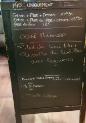 Menu Bulle - L'ardoise