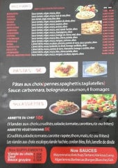 Menu Chez paco - Les pizzas, pastas et assièttes