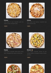 Menu Pizza Cosy - Les pizzas suite