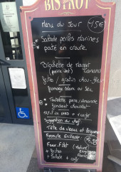 Menu Bistrot de la Bièvre - Exemple de menu du jour