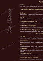 Menu La Bella Vita - Les salades 