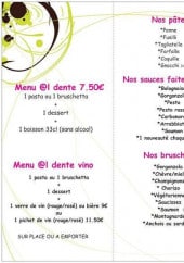 Menu @l dente - Menus, pâtes, sauces,...