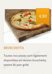 Menu Pizza Délice - bruschetta