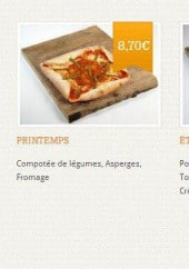 Menu Pizza Délice - les Carrousels des Saisons