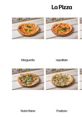 Menu Italian Trattoria - Les pizzas