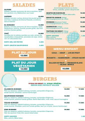 Menu O Campus - Les salades, plats et burgers,...