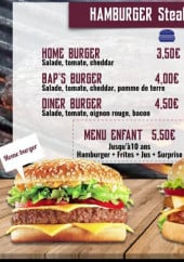 Menu Vif's Diner - Les hamburgers
