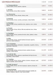 Menu Le Kiosque à Pizzas - Les pizzas spéciales