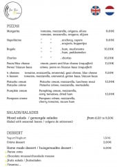 Menu La Fée Maison - Les pizzas
