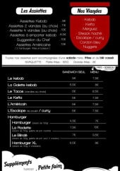 Menu Les 2 Continents - Les assiettes, les viandes ...