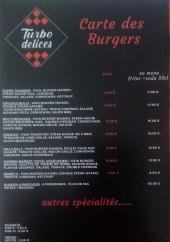 Menu Turbo Delices - Les burgers