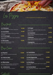 Menu Le Vallon Gourmand - Les pizzas