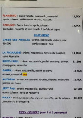 Menu Pizza Bailé - Les pizzas base crème