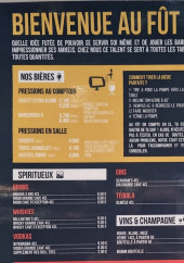 Menu Au Fût et à mesure - Les bières, vins et apéros