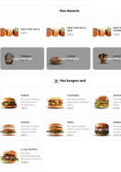 Menu Lb supreme - Les desserts et burgers seul