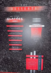 Menu Planet grill - Les dessrets