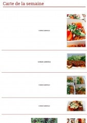 Menu Severine Gourmet - Menu de la semaine