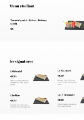 Menu Tacos Mood - Le menu étudiant et signatures