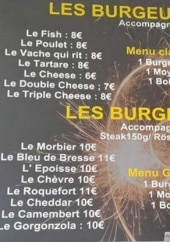 Menu Les Burgers gourmands - Les burgers