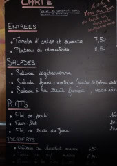 Menu La Table d'Emma - Carte été 2024