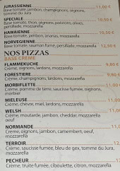 Menu Le Pizzaiolo - Les pizzas suite