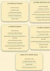 Menu Le Cap Horn - La carte