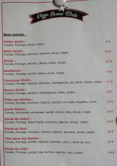 Menu Pizza Bonne Etoile - Les pizzas tomates