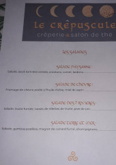 Menu Le Crêpuscule - Les salades