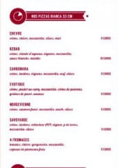 Menu Bianca & Rossa - Les pizzas à base crème et duo 