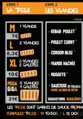 Menu Black Tacos - Tacos personnalisé