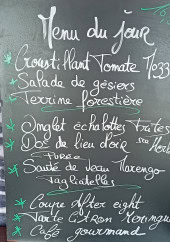 Menu cH&mel - Un exemple de menu du jour