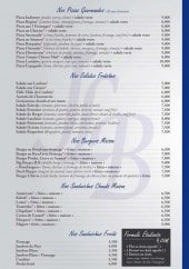Menu Jean Le Bon - Les pizzas, salades, burgers et sandwiches 