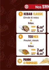 Menu Tandoor - Les sandwichs et paninis