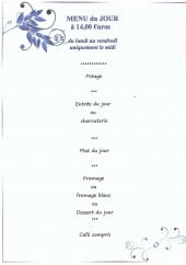 Menu Le Relais des Sources - Menu du jour