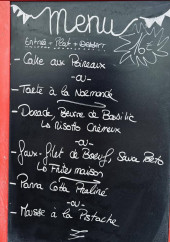 Menu La cachette - Exemple de menu